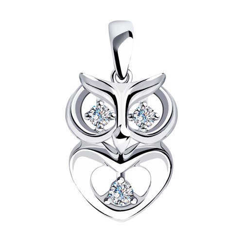 Подвеска SOKOLOV - Серебро 925, Фианит (арт. 94032399)