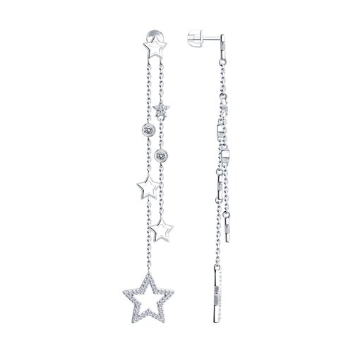 Серьги SOKOLOV - Серебро 925, Фианит (арт. 94025894)