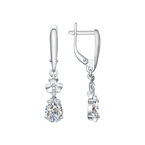 Серьги SOKOLOV - Серебро 925, Фианит (арт. 94020377)