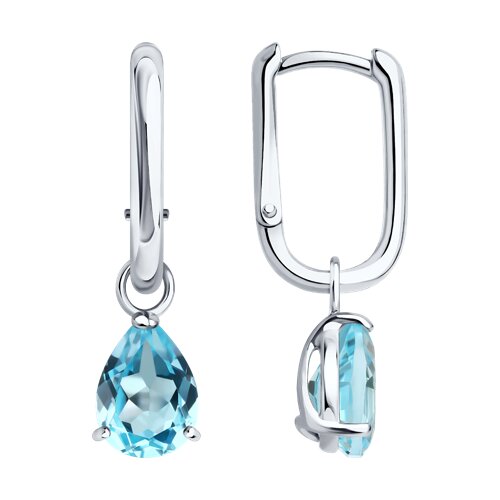 Серьги SOKOLOV - Серебро 925, Топаз (арт. 92025332)