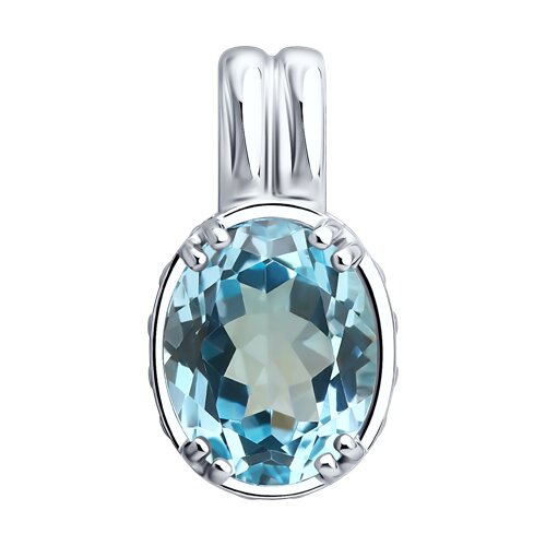 Подвеска SOKOLOV - Серебро 925, Топаз, Фианит (арт. 92030854)