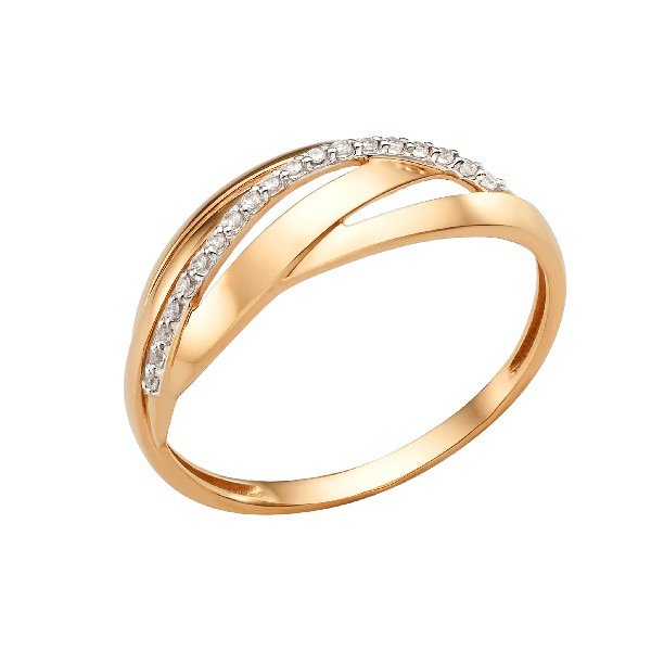 Кольцо ЮФ Династия - Золото 585, Фианит (арт. 001881-1102)