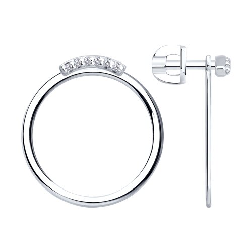 Серьги Diamant - Серебро 925, Фианит (арт. 94-122-02379-1)