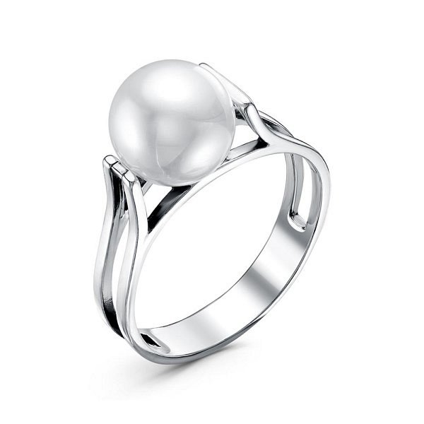 Кольцо Красная пресня - Серебро 925, Жемчуг имитация (арт. 23613698)