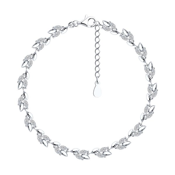 Браслет SOKOLOV - Серебро 925, Фианит (арт. 94051219-91)