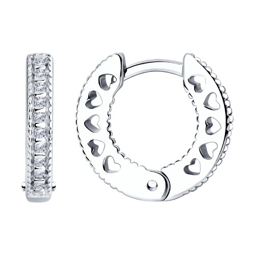 Серьги SOKOLOV - Серебро 925, Фианит (арт. 94026032)