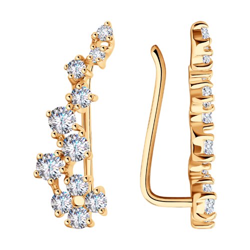 Серьги SOKOLOV - Серебро 925, Фианит (арт. 93021058)