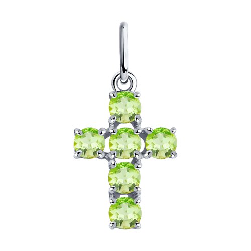 Подвеска SOKOLOV - Серебро 925, Хризолит (арт. 92030717)