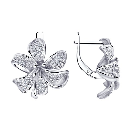 Серьги SOKOLOV - Серебро 925, Фианит (арт. 94020903)