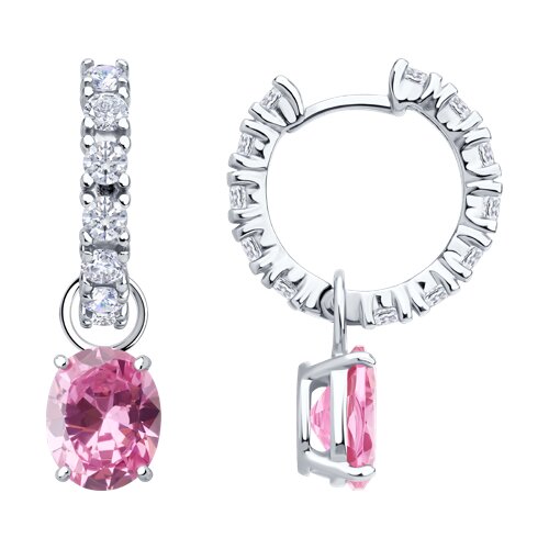 Серьги SOKOLOV - Серебро 925, Фианит (арт. 94026882)