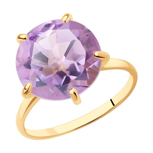 Кольцо SOKOLOV - Золото 585, Аметист (арт. 716490)