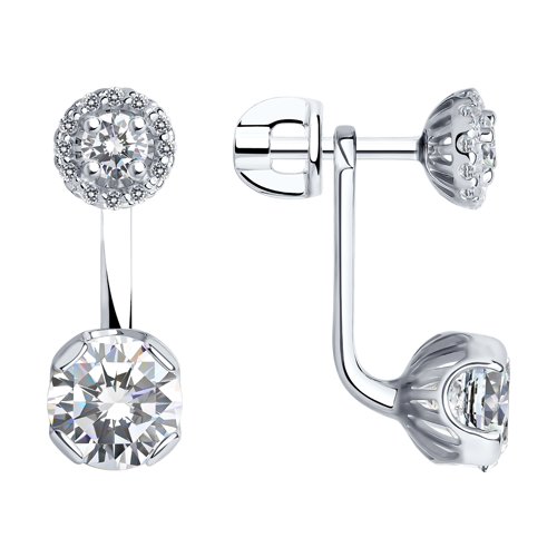 Серьги SOKOLOV - Серебро 925, Фианит (арт. 94021439)