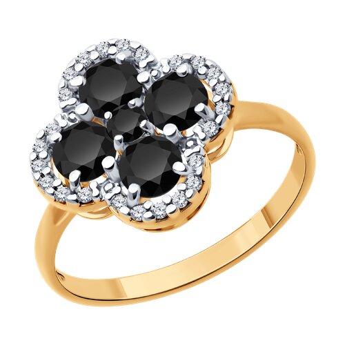 Кольцо SOKOLOV - Серебро 925, Фианит, Шпинель (арт. 92014599)