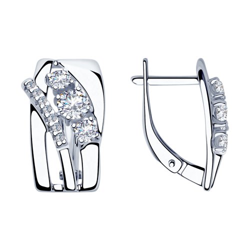 Серьги SOKOLOV - Серебро 925, Фианит (арт. 94023455)