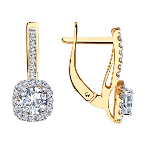 Серьги Diamant - Золото 585, Фианит (арт. 51-120-02355-1)