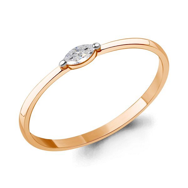 Кольцо Аквамарин - Золото 375, Фианит (арт. 600692.8)