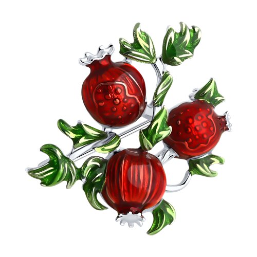 Брошь SOKOLOV - Серебро 925, Эмаль (арт. 94040298)