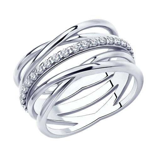 Кольцо SOKOLOV - Серебро 925, Фианит (арт. 94010510)