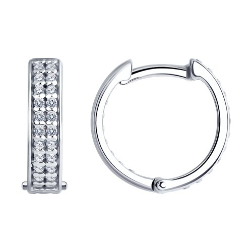 Серьги SOKOLOV - Серебро 925, Фианит (арт. 94025840)