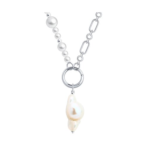 Колье SOKOLOV - Серебро 925, Жемчуг имитация, Жемчуг синтетический (арт. 92070129)