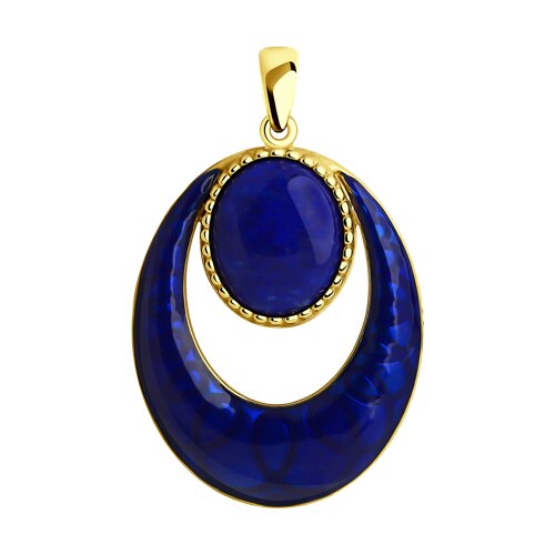 Подвеска Diamant - Серебро 925, Ляпис, Эмаль (арт. 93-330-01863-1)