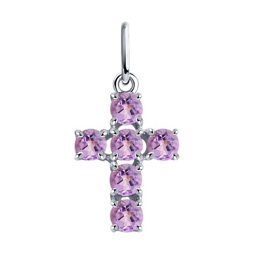 Подвеска SOKOLOV - Серебро 925, Аметист (арт. 92030716)