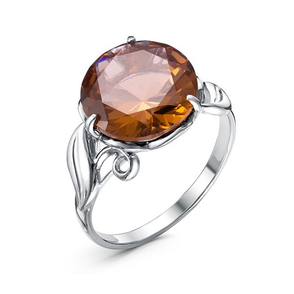 Кольцо Красная пресня - Серебро 925, Синтетический султанит (арт. 23812352Пл22)