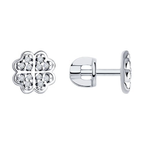 Серьги SOKOLOV - Серебро 925, Фианит (арт. 94022260)