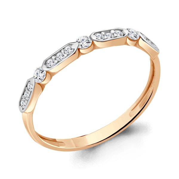 Кольцо Аквамарин - Серебро 925, Фианит (арт. 68980А.6)