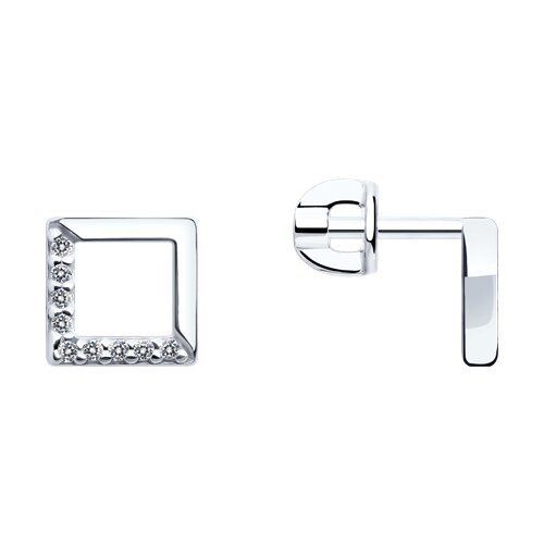 Серьги SOKOLOV - Серебро 925, Фианит (арт. 94023039)
