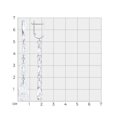 Серьги SOKOLOV - Серебро 925, Кристалл (арт. 94027603)