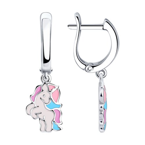 Серьги SOKOLOV - Серебро 925, Эмаль (арт. 94024317)