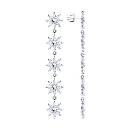 Серьги Diamant - Серебро 925, Фианит (арт. 94-121-02396-1)