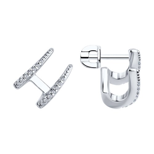 Серьги SOKOLOV - Серебро 925, Фианит (арт. 94026758)