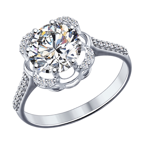 Кольцо SOKOLOV - Серебро 925, Фианит (арт. 94012026)