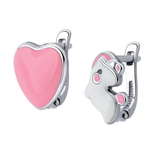 Серьги SOKOLOV - Серебро 925, Эмаль (арт. 94025647)