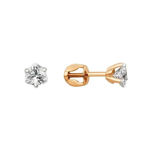 Серьги ЮФ Династия - Золото 375, Фианит (арт. 009052-5102)