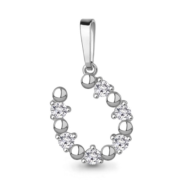 Подвеска Аквамарин - Серебро 925, Фианит (арт. 24742А.5)