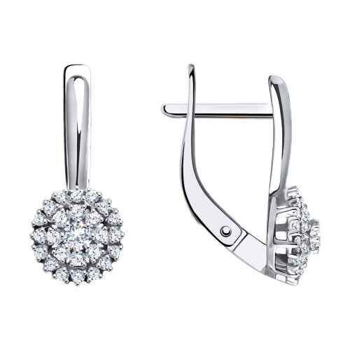 Серьги Diamant - Золото 585, Фианит (арт. 52-120-01945-1)