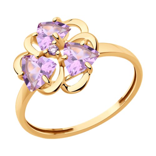 Кольцо SOKOLOV - Серебро 925, Аметист (арт. 92014396)