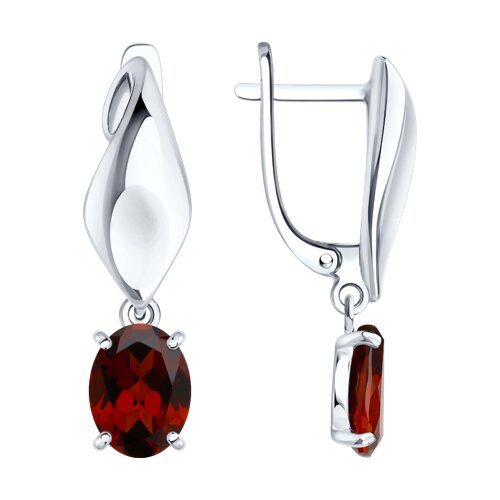 Серьги SOKOLOV - Серебро 925, Гранат (арт. 92025364)