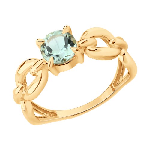 Кольцо Diamant - Золото 585, Празиолит (арт. 51-310-02936-3)