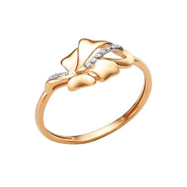 Кольцо ЮФ Династия - Золото 585, Фианит (арт. 001221-1102)