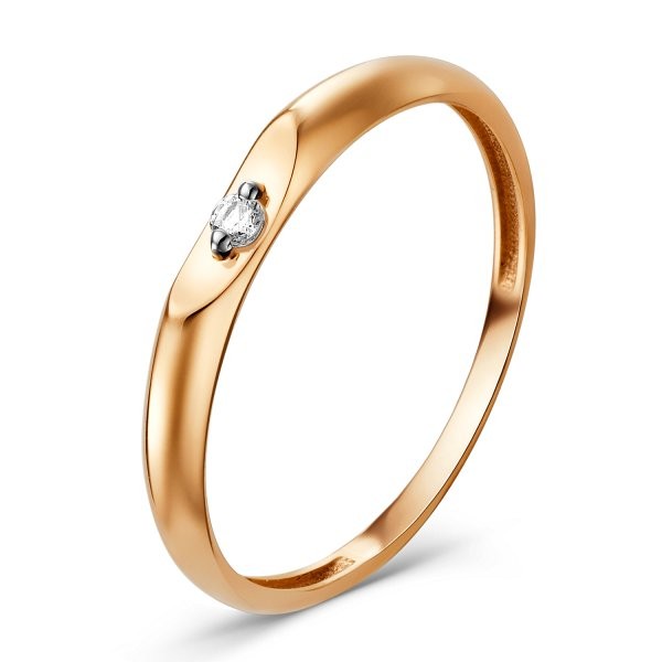 Кольцо ЮФ Династия - Золото 585, Фианит (арт. 015251-1102)