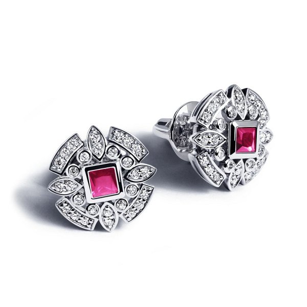 Серьги Platinum Lab. - Платина 950 (арт. ПС-275Р-01)