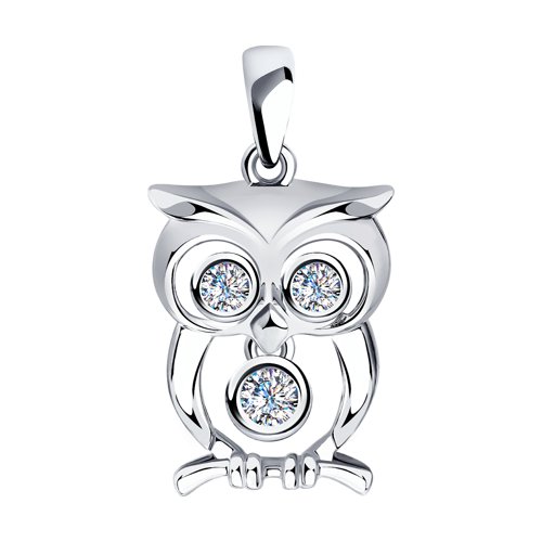 Подвеска SOKOLOV - Серебро 925, Фианит (арт. 94032438)