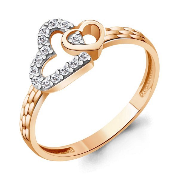 Кольцо Аквамарин - Серебро 925, Фианит (арт. 600803А.6)