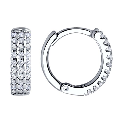 Серьги SOKOLOV - Серебро 925, Фианит (арт. 94026691)