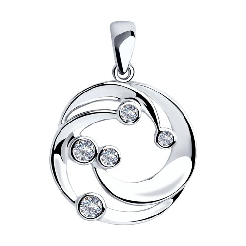 Подвеска SOKOLOV - Серебро 925, Фианит (арт. 94032312)