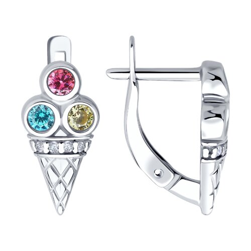 Серьги Diamant - Серебро 925, Фианит (арт. 94-120-02255-1)